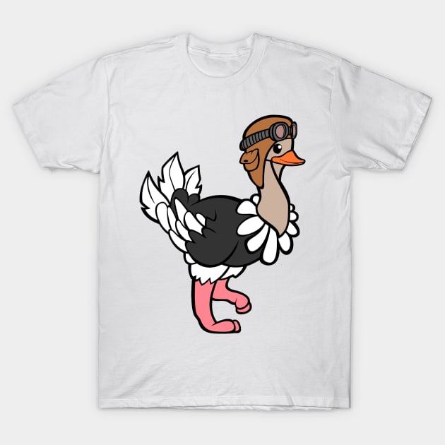 Racing ostrich T-Shirt by Nicostore